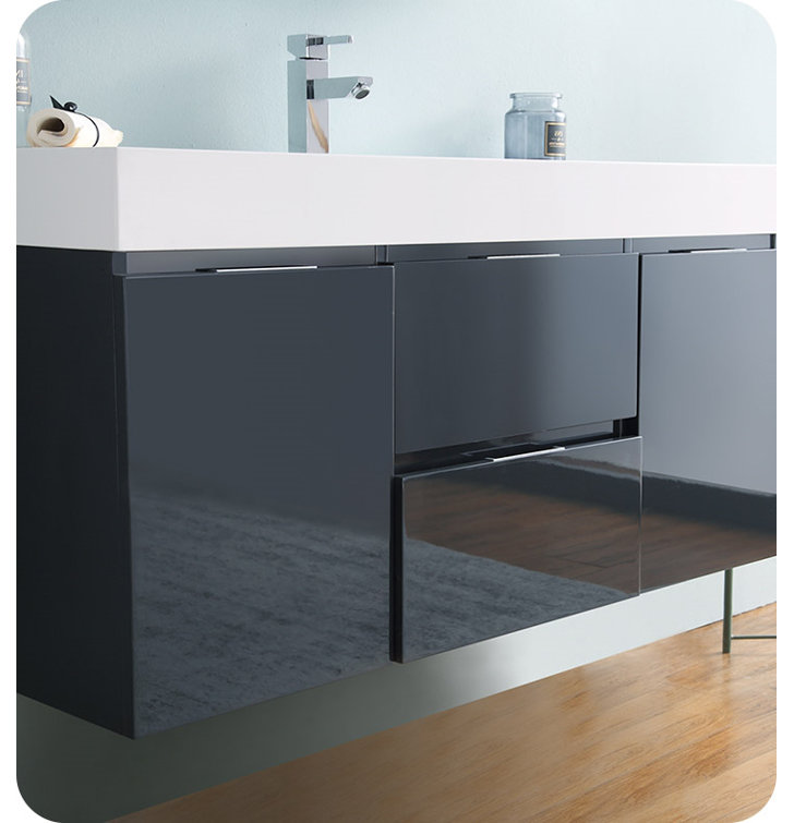 Fresca Senza Valencia 48" Wall Mounted Single Bathroom Vanity Set